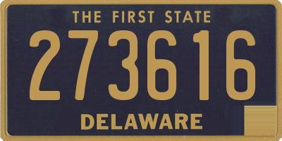 DE license plate 273616