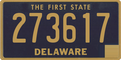 DE license plate 273617