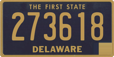 DE license plate 273618