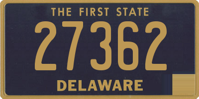 DE license plate 27362