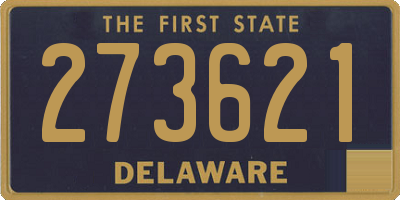 DE license plate 273621