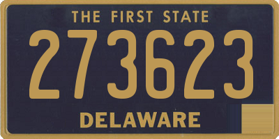 DE license plate 273623