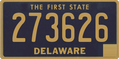 DE license plate 273626