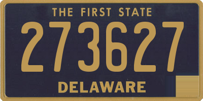 DE license plate 273627