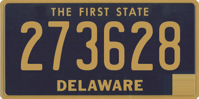 DE license plate 273628
