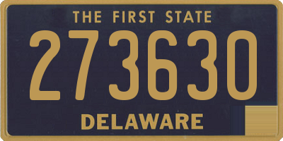 DE license plate 273630