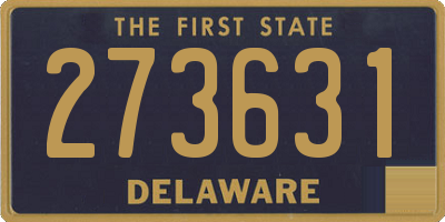DE license plate 273631