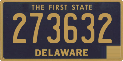 DE license plate 273632