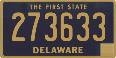 DE license plate 273633