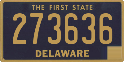 DE license plate 273636
