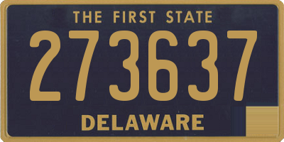 DE license plate 273637