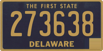 DE license plate 273638
