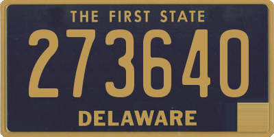 DE license plate 273640