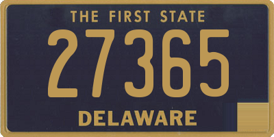 DE license plate 27365