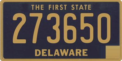 DE license plate 273650