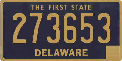DE license plate 273653
