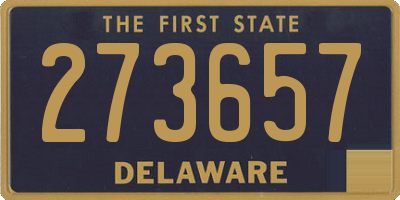 DE license plate 273657