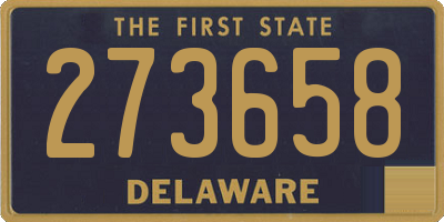 DE license plate 273658