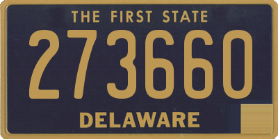DE license plate 273660