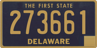 DE license plate 273661