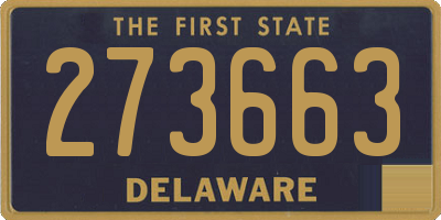 DE license plate 273663