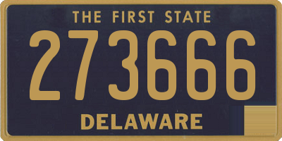 DE license plate 273666