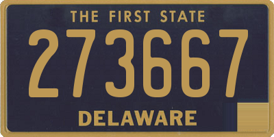 DE license plate 273667