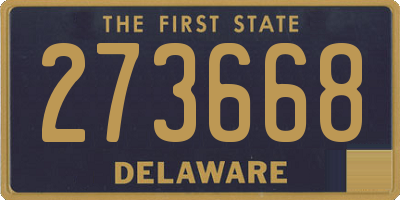 DE license plate 273668