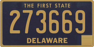 DE license plate 273669