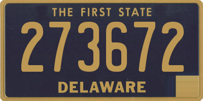 DE license plate 273672