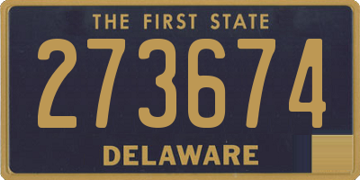 DE license plate 273674
