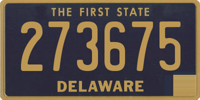 DE license plate 273675