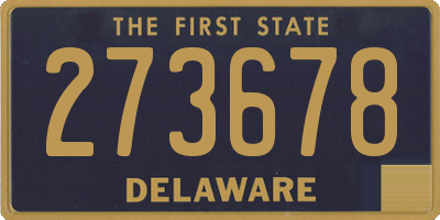 DE license plate 273678