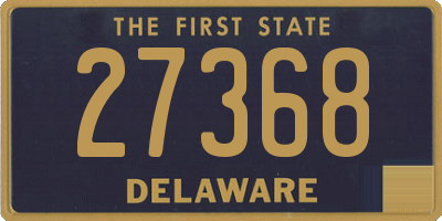 DE license plate 27368