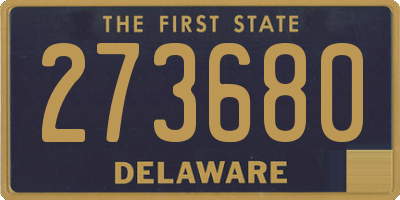 DE license plate 273680