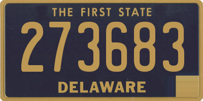 DE license plate 273683