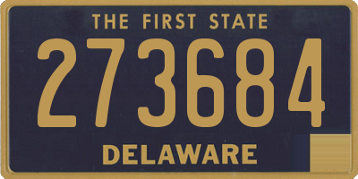 DE license plate 273684