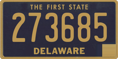 DE license plate 273685