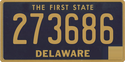 DE license plate 273686
