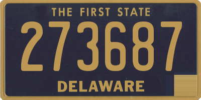 DE license plate 273687