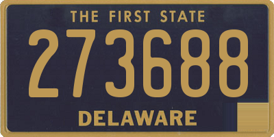 DE license plate 273688