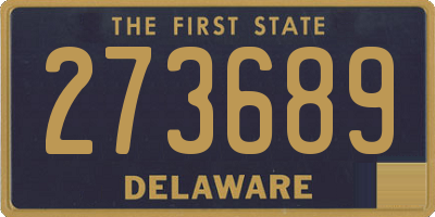 DE license plate 273689