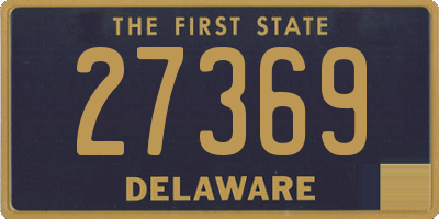 DE license plate 27369