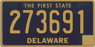 DE license plate 273691