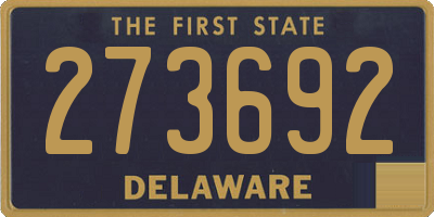 DE license plate 273692