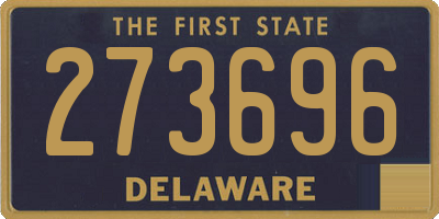 DE license plate 273696