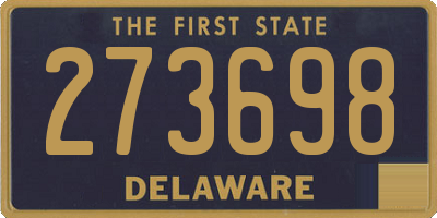 DE license plate 273698