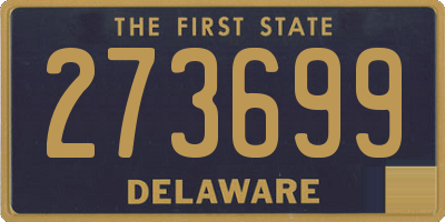 DE license plate 273699