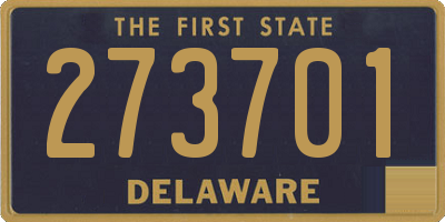 DE license plate 273701