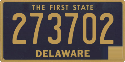 DE license plate 273702